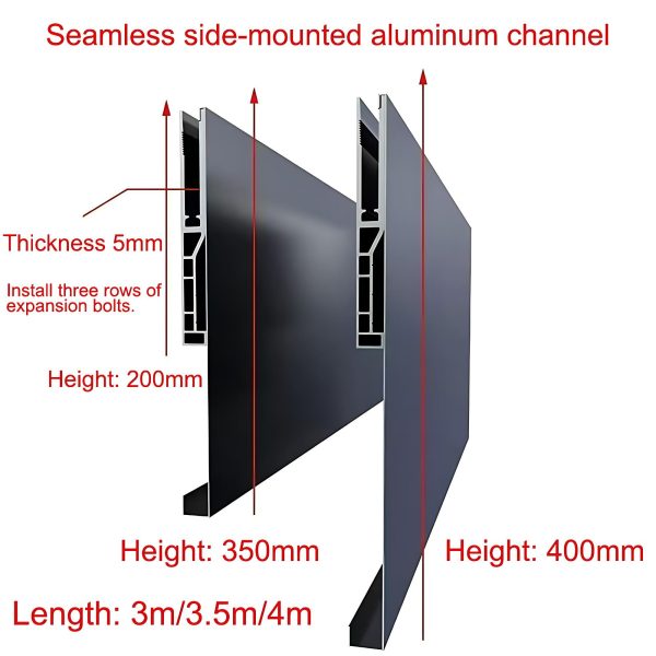U Channel Glass Railing-Side Mounted Glass Railing Z6 - JWT Glass ...